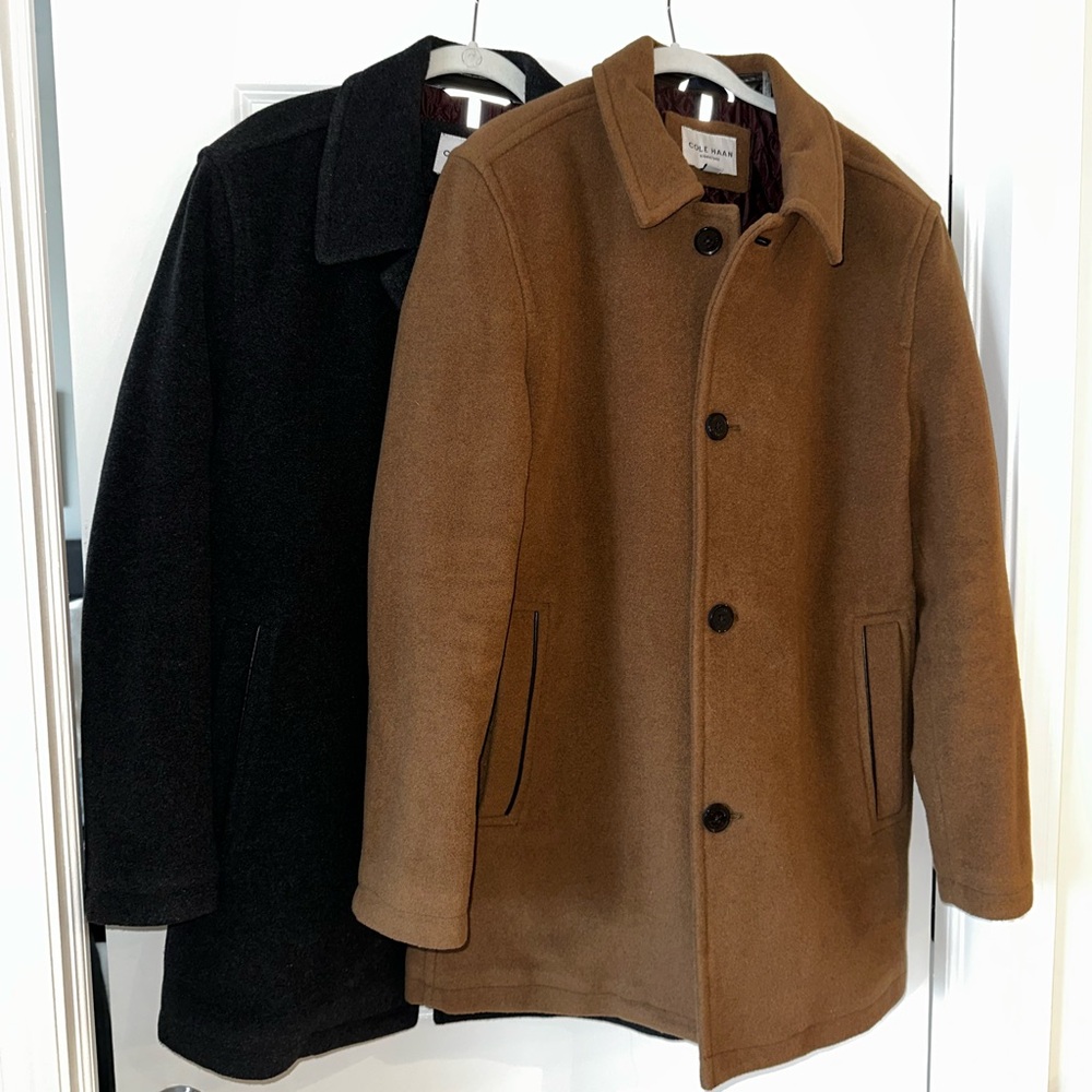 Men's Wool-Blend Car Coat